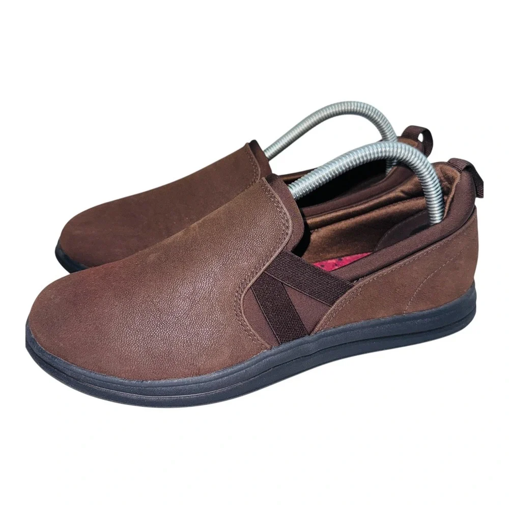 Clarks Cloudsteppers Breeze Bali Women's Size 8 Shoes Brown Slip On Sneakers